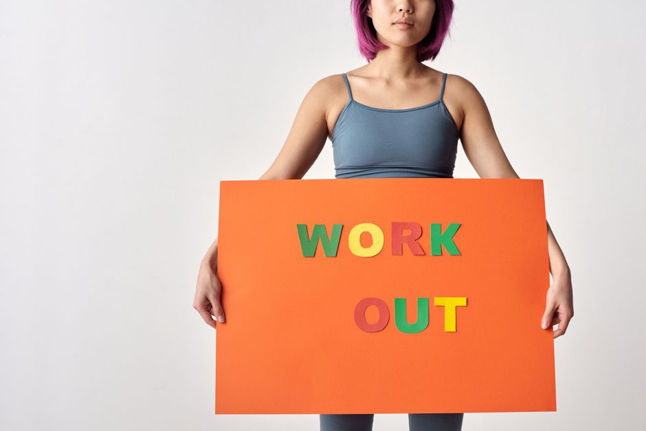 Fitnessposter met inspirerende quote voor motivatie. Fitnessposter met inspirerende quote voor motivatie.